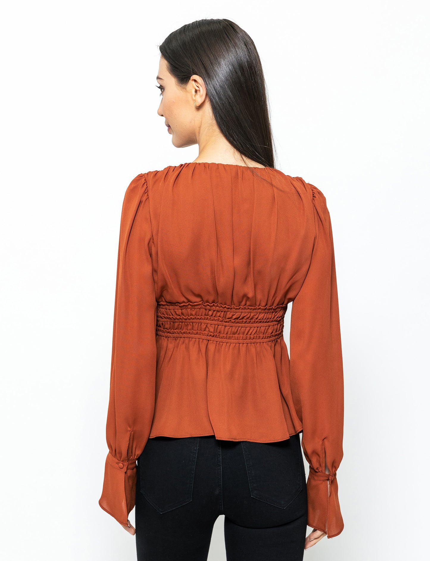 Stay Chic Peplum Style Nina Blouse