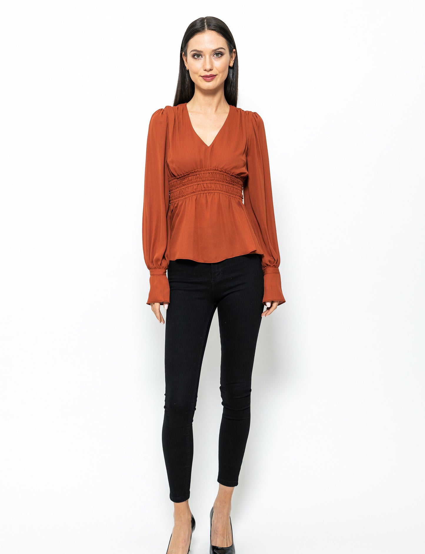 Stay Chic Peplum Style Nina Blouse