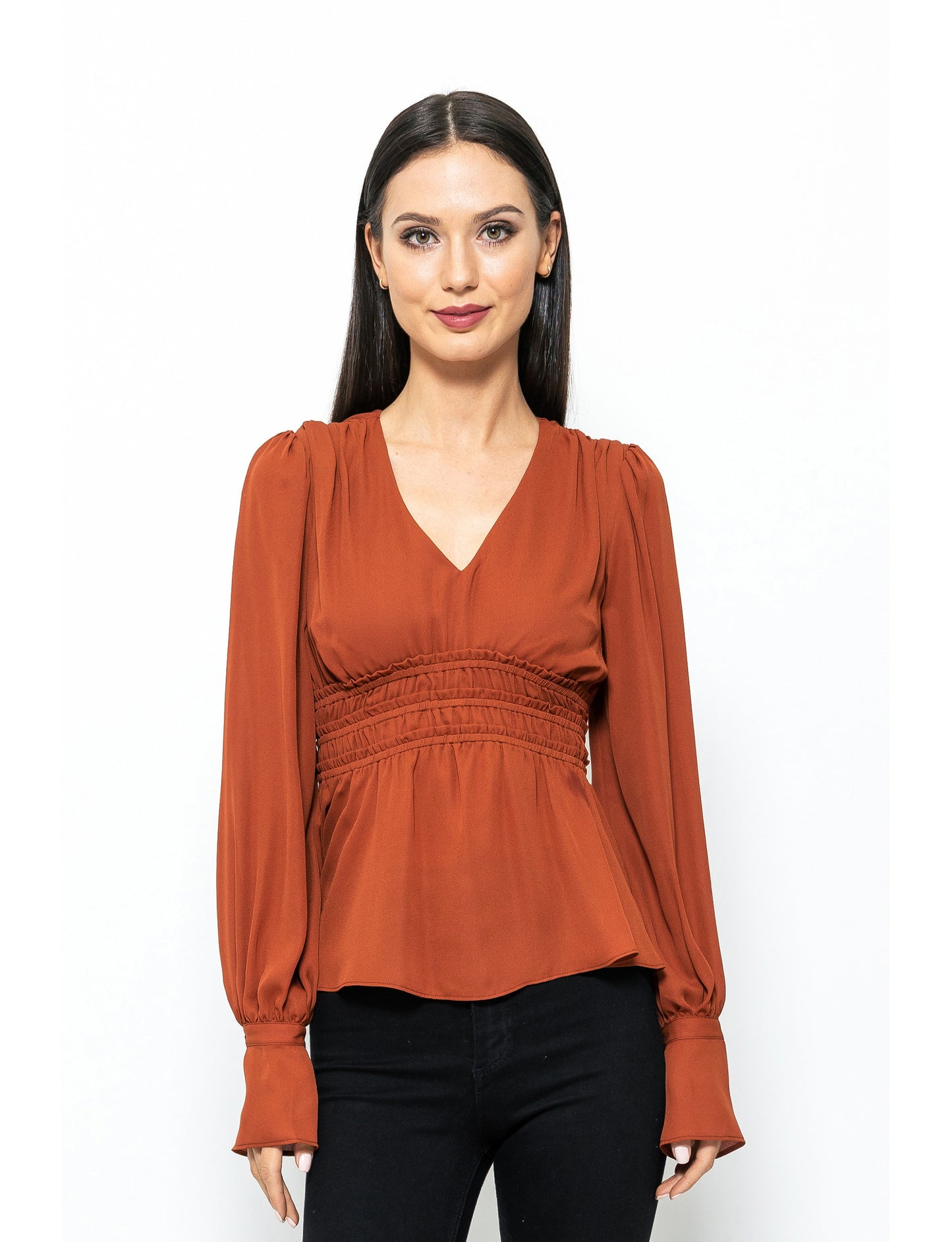Stay Chic Peplum Style Nina Blouse