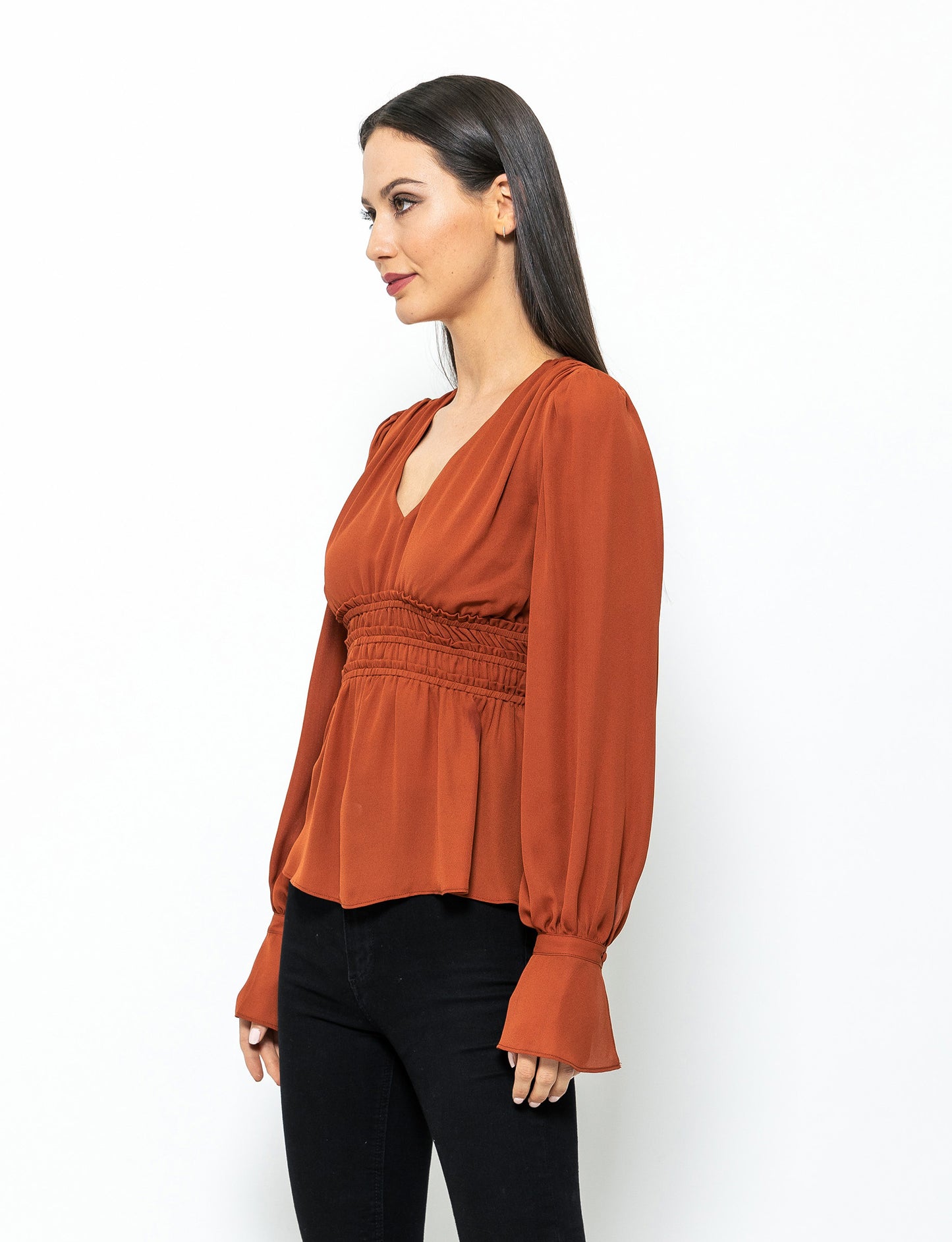 Stay Chic Peplum Style Nina Blouse