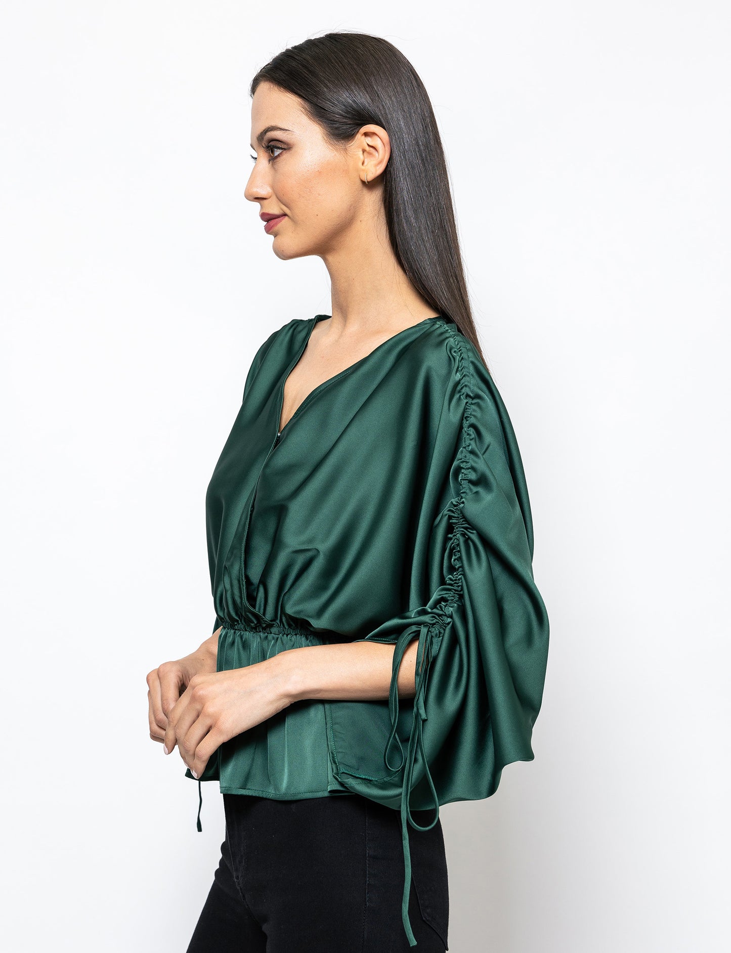 Modern Grace Peplum Hem Trina Blouse