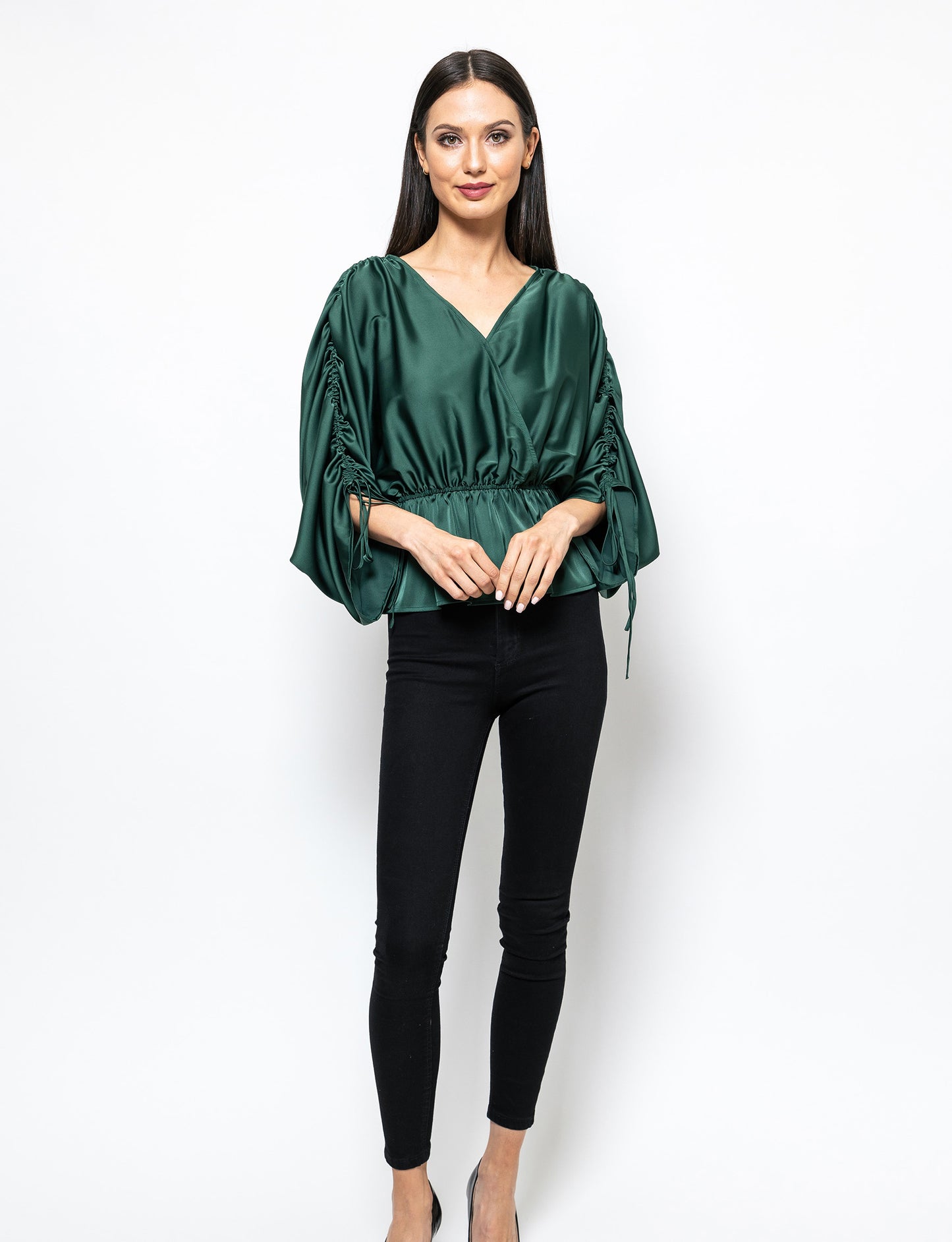 Modern Grace Peplum Hem Trina Blouse
