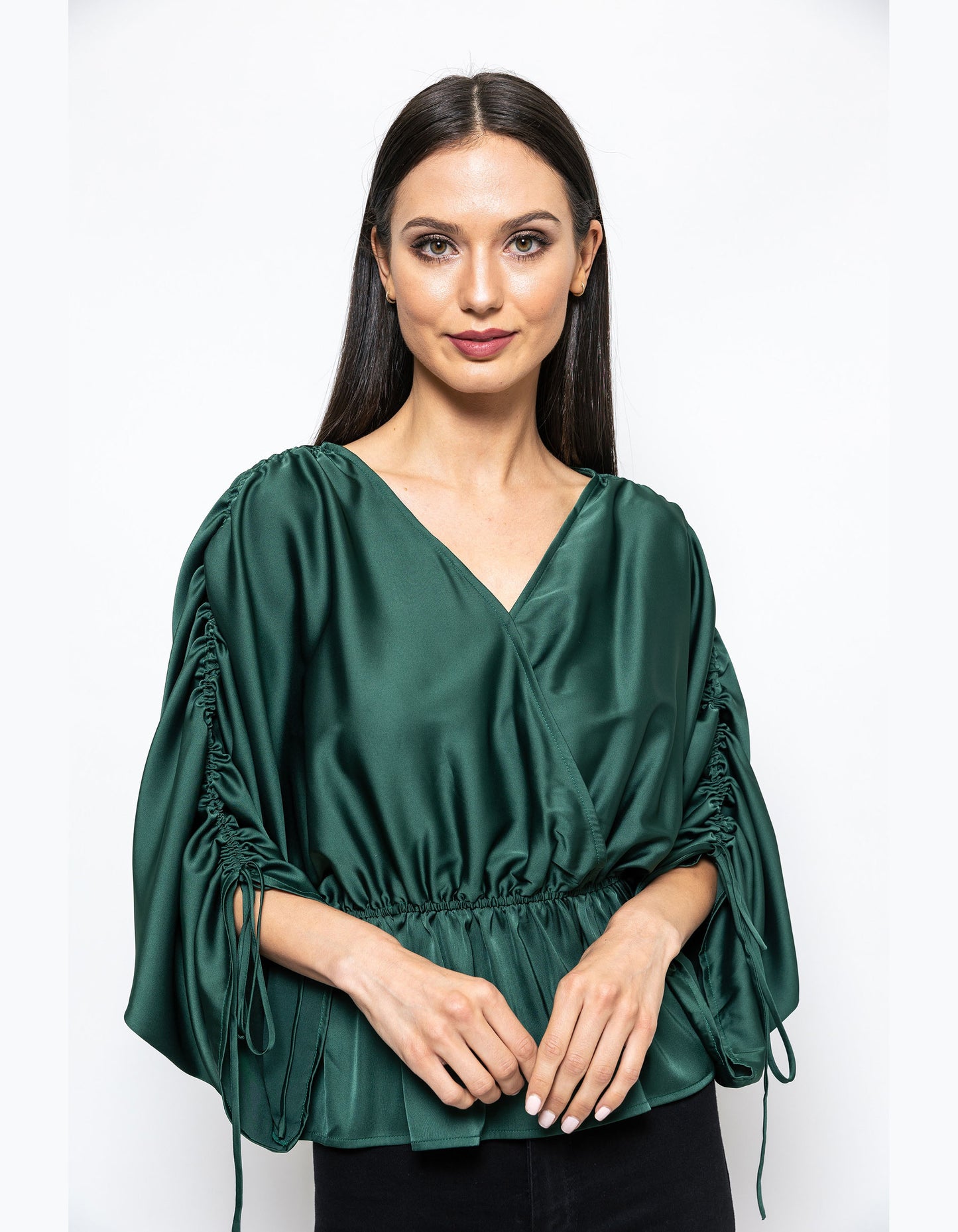 Modern Grace Peplum Hem Trina Blouse
