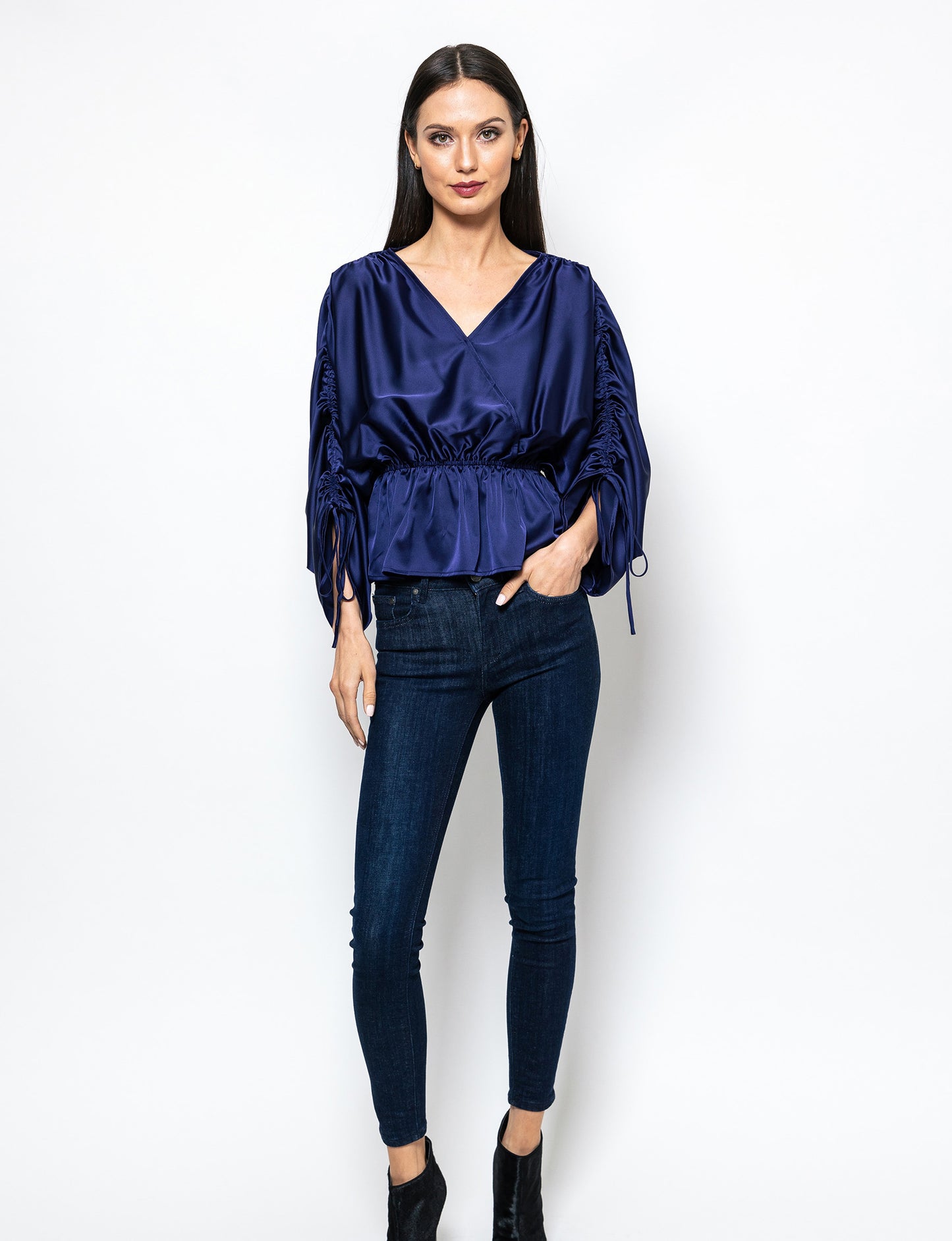 Modern Grace Peplum Hem Trina Blouse