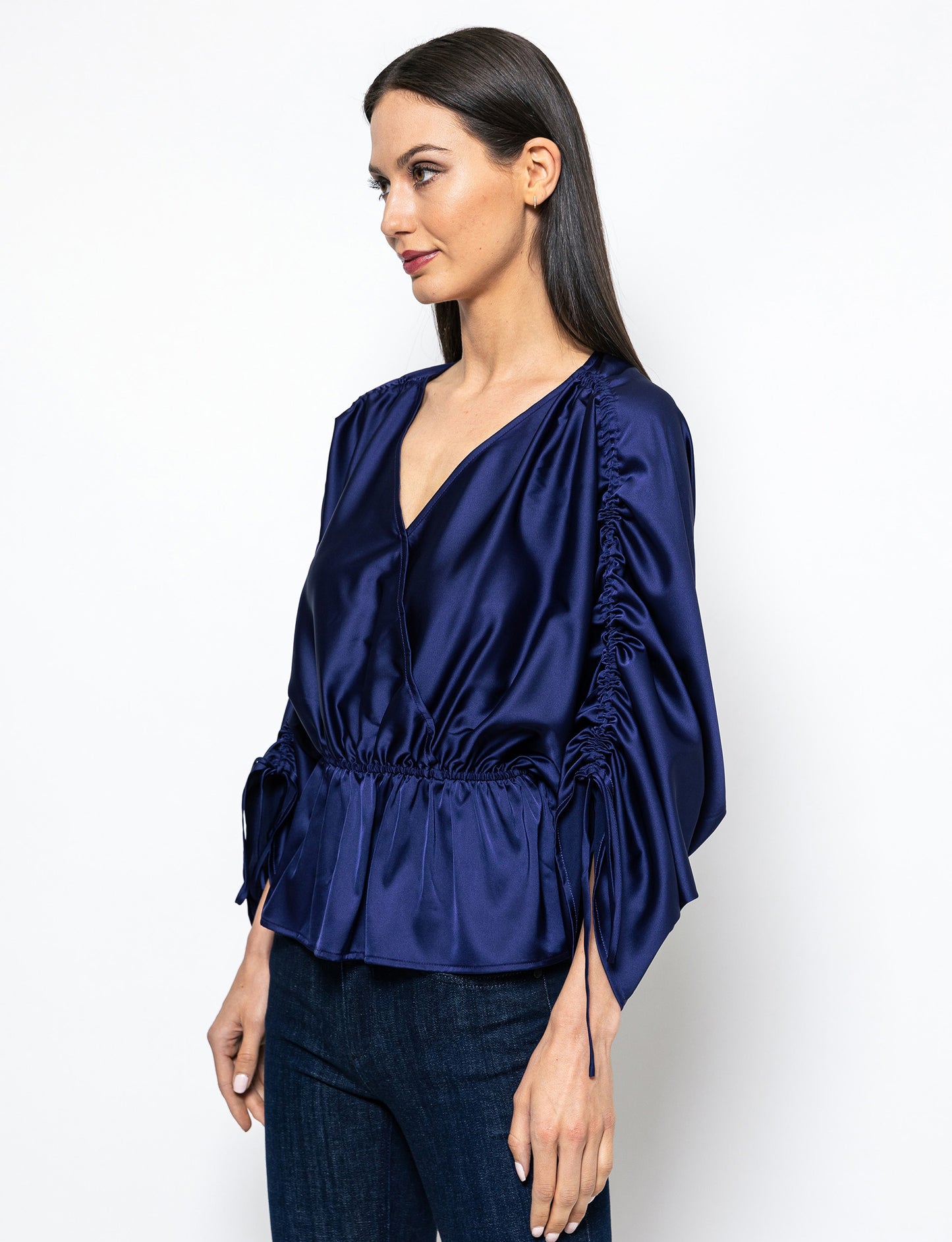 Modern Grace Peplum Hem Trina Blouse