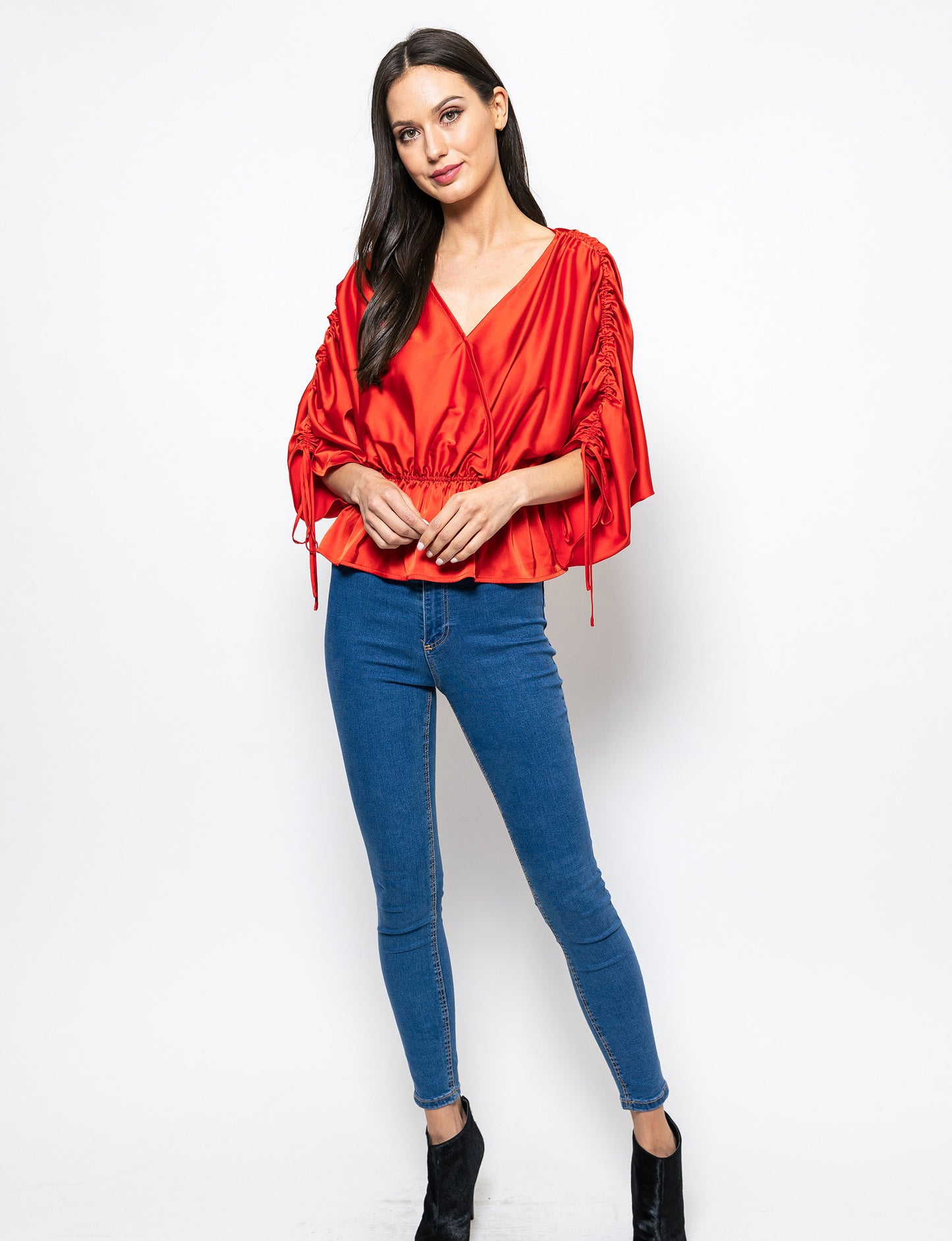 Modern Grace Peplum Hem Trina Blouse