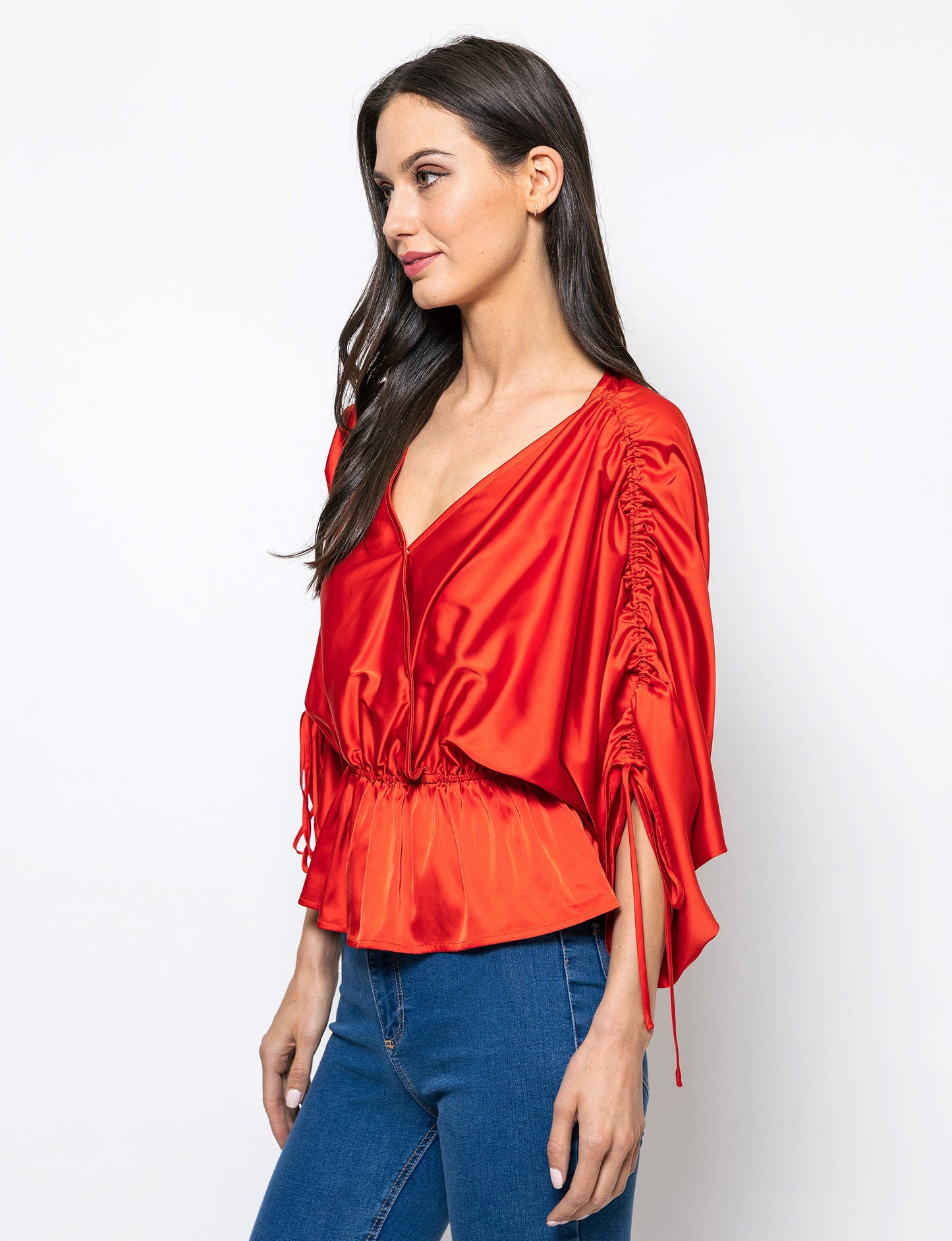 Modern Grace Peplum Hem Trina Blouse