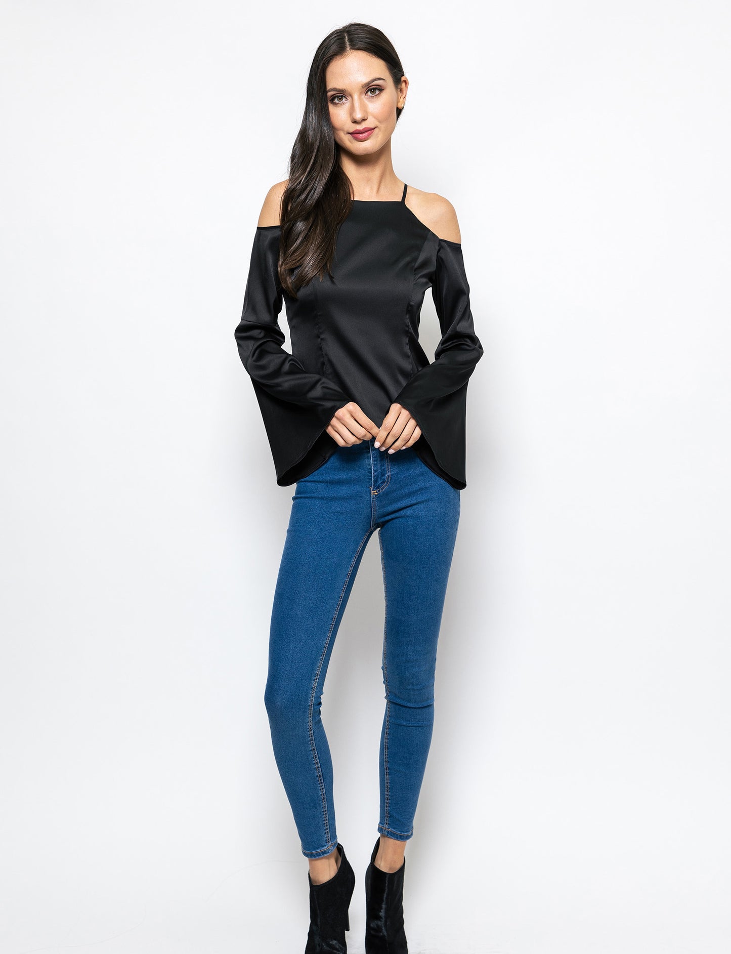 Inner Diva Cold Shoulder Lulu Blouse