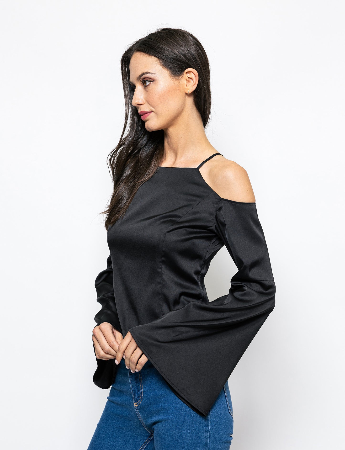 Inner Diva Cold Shoulder Lulu Blouse