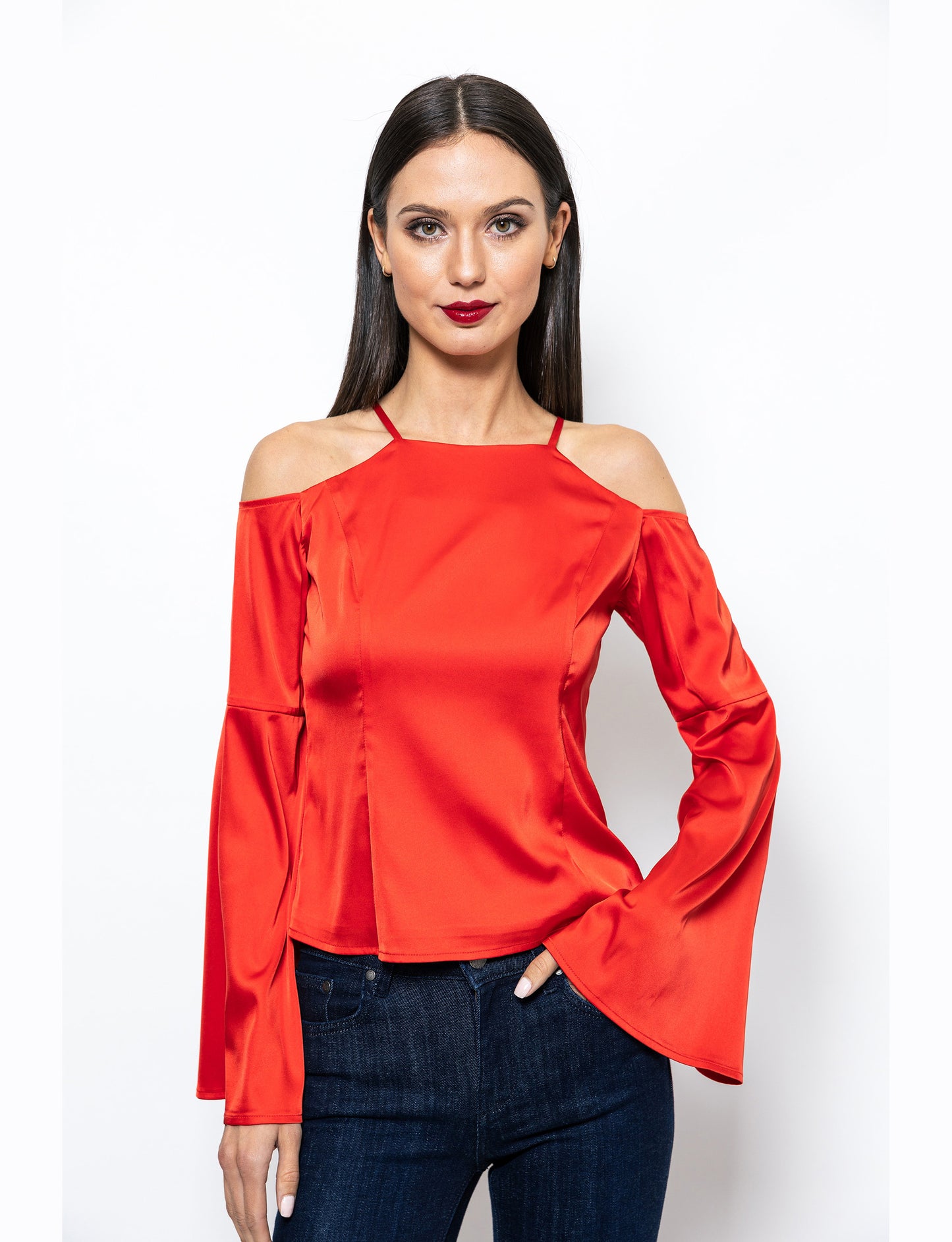Inner Diva Cold Shoulder Lulu Blouse
