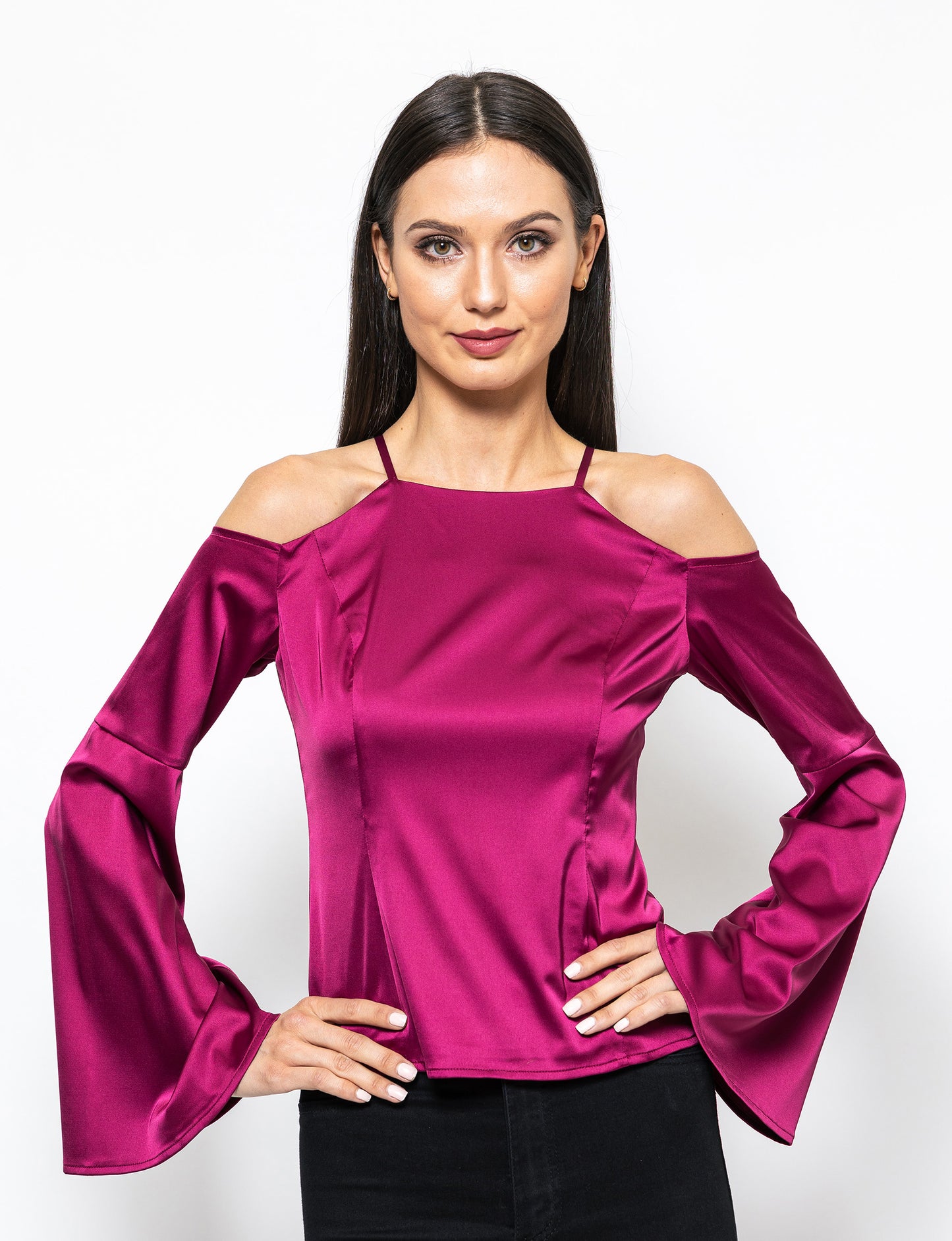 Inner Diva Cold Shoulder Lulu Blouse