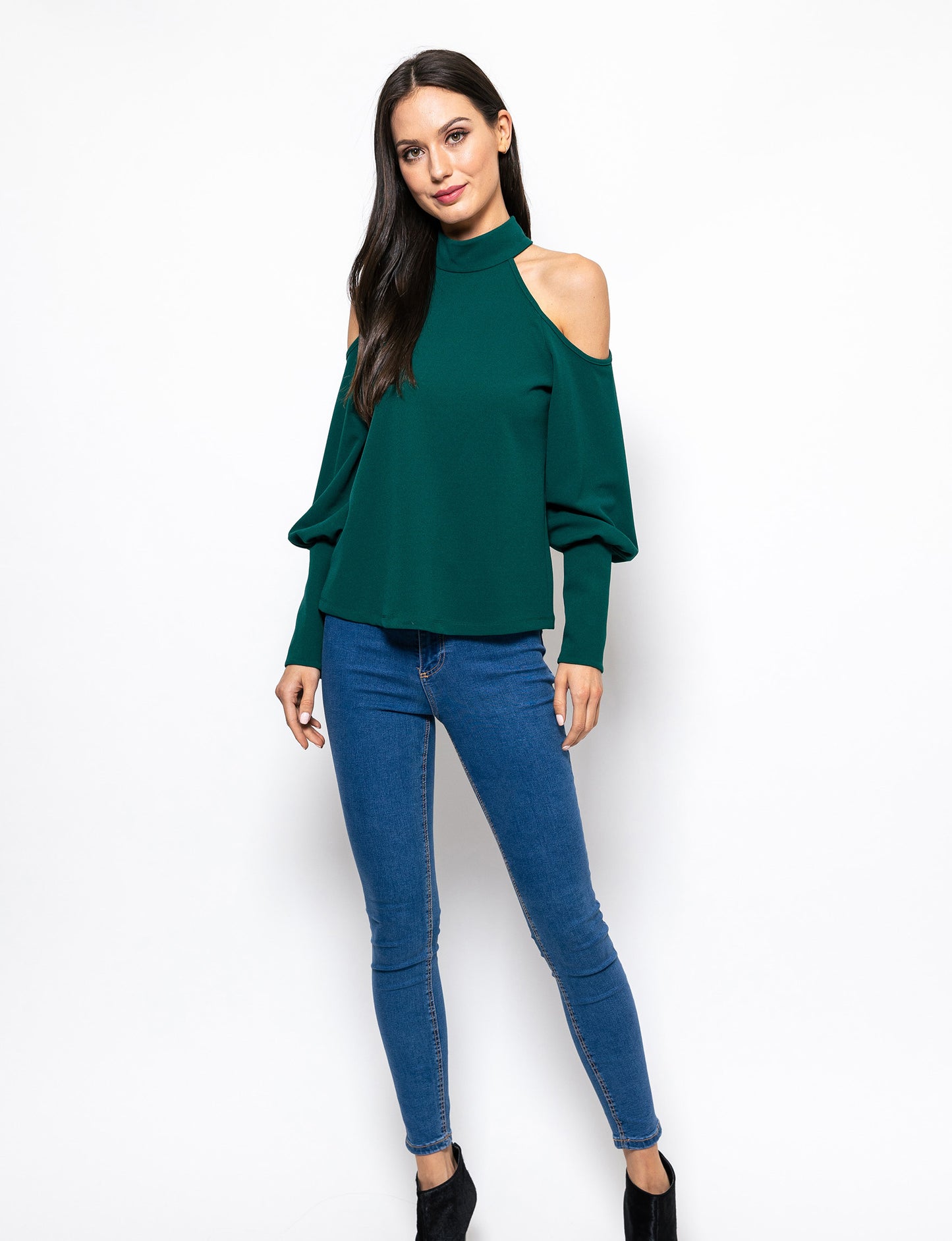 Trendy Twist Cold Shoulder Brooklyn Blouse