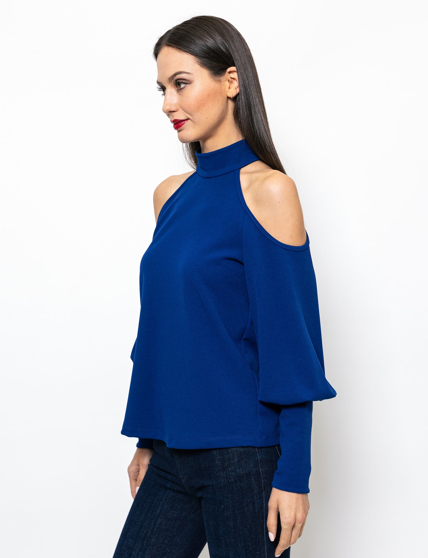 Trendy Twist Cold Shoulder Brooklyn Blouse