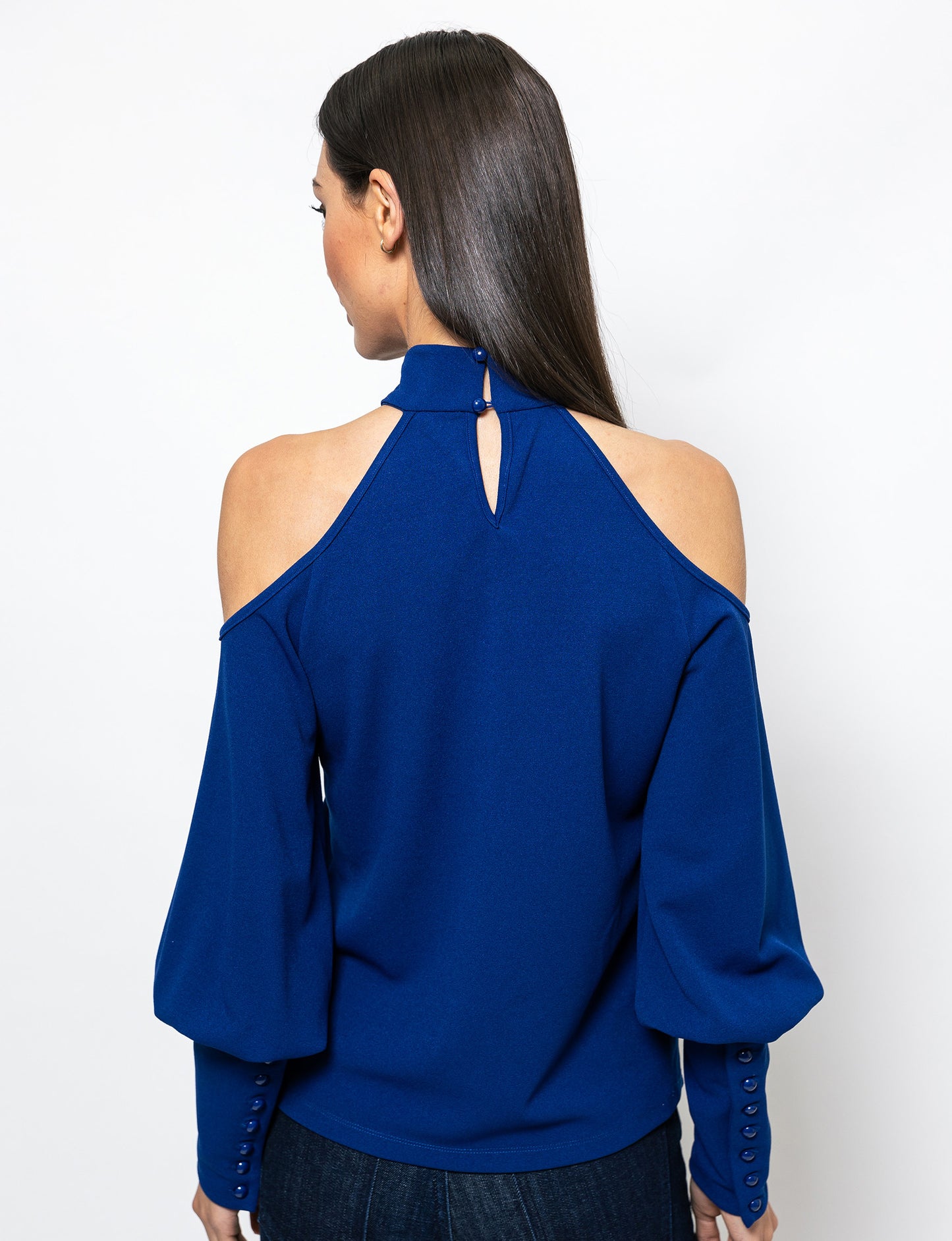 Trendy Twist Cold Shoulder Brooklyn Blouse