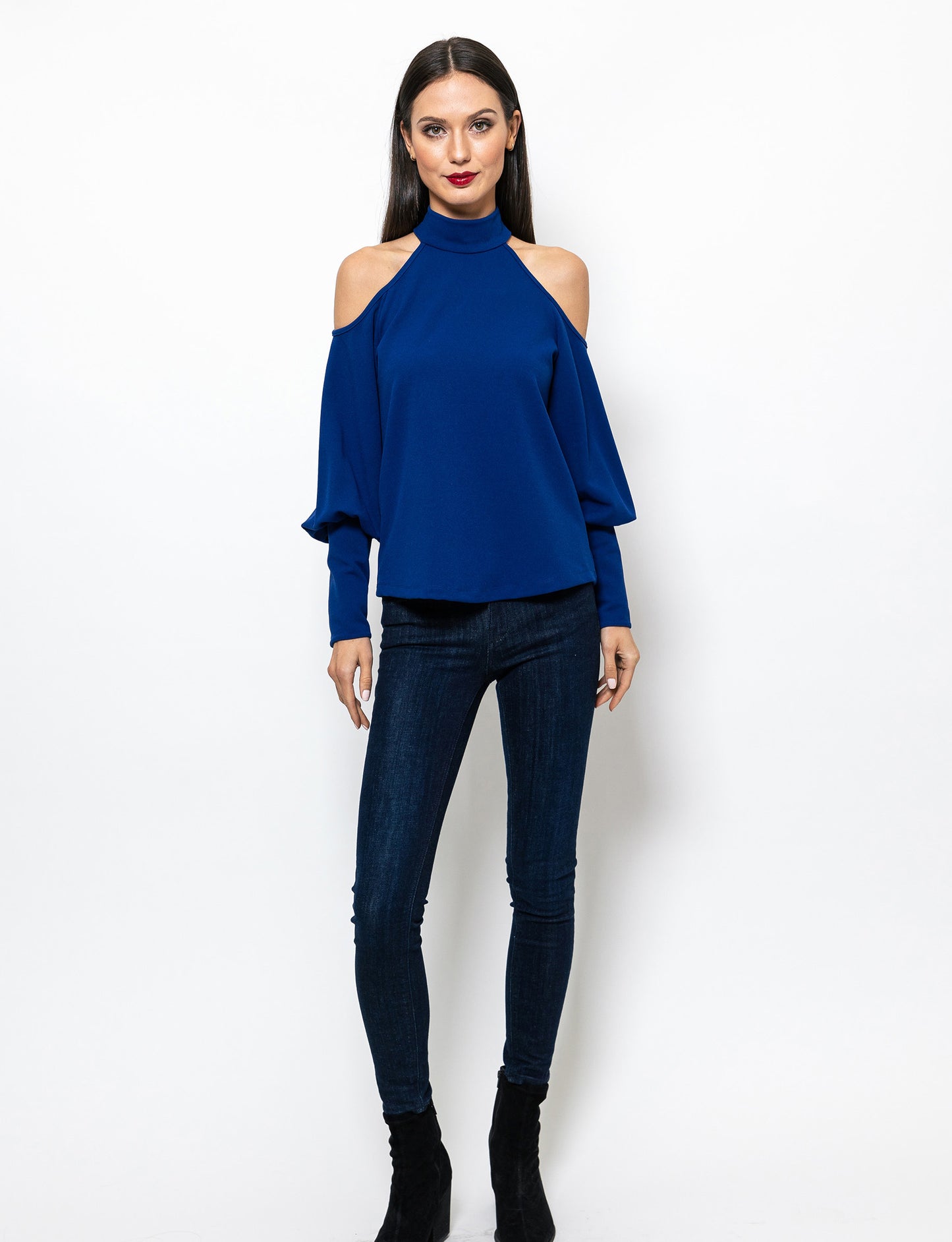 Trendy Twist Cold Shoulder Brooklyn Blouse