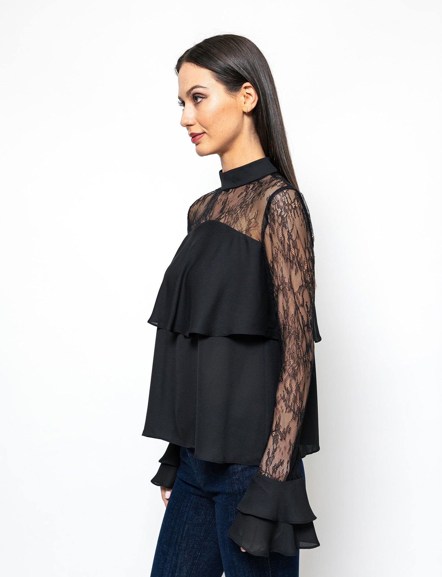 Clearly Yours Nelle Ruffled Sleeve Blouse