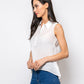 Simply Me Kylie Sleeveless Collared Blouse