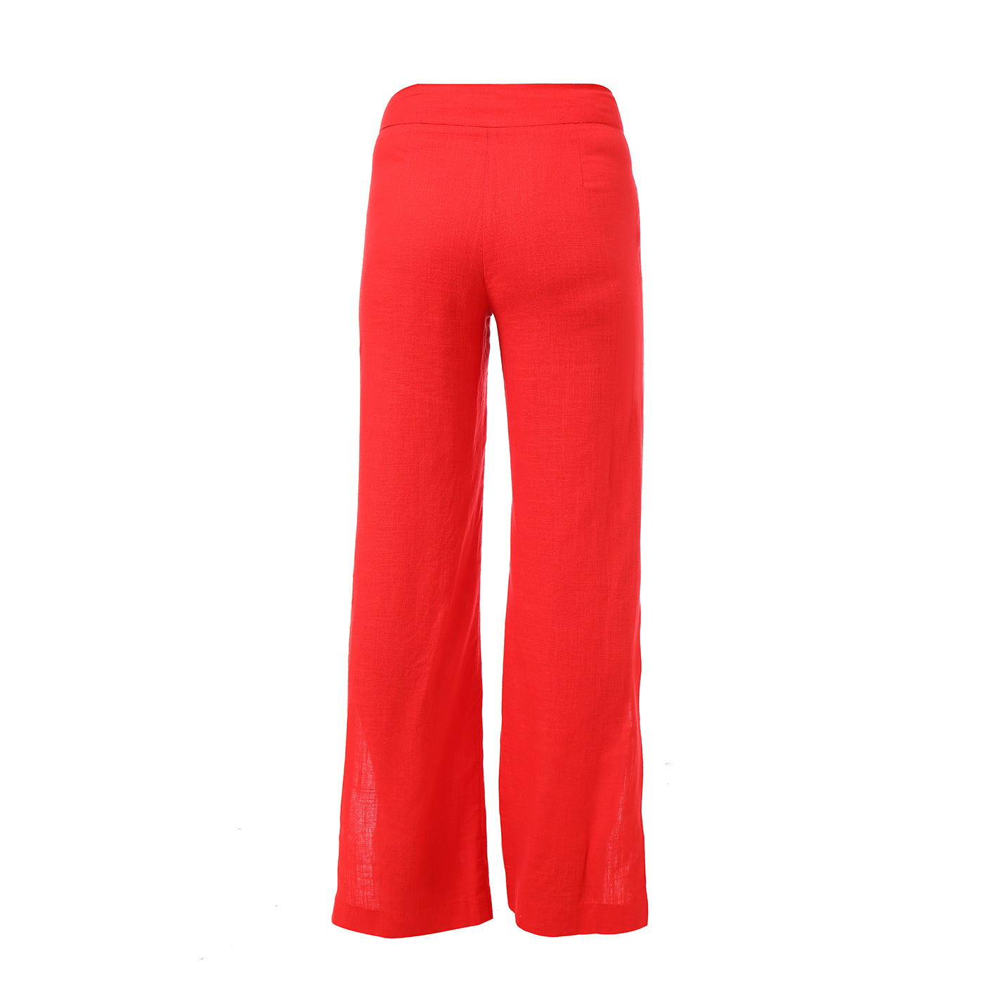 Total Winner Tara Linen-Blend Slit Flare Pants