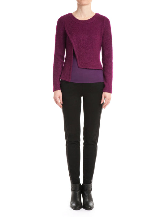 Right There Asymmetric Hem Tasha Sweater