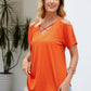 Cold Shoulder Tops for Women Summer Shirts V Neck Criss Cross Tops Sexy Blouse, Solid Color S-XXL