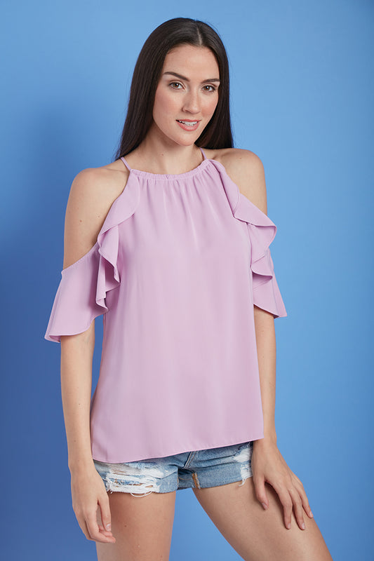 Charming Presence Lada Cold Shoulder Top