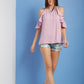 Charming Presence Lada Cold Shoulder Top