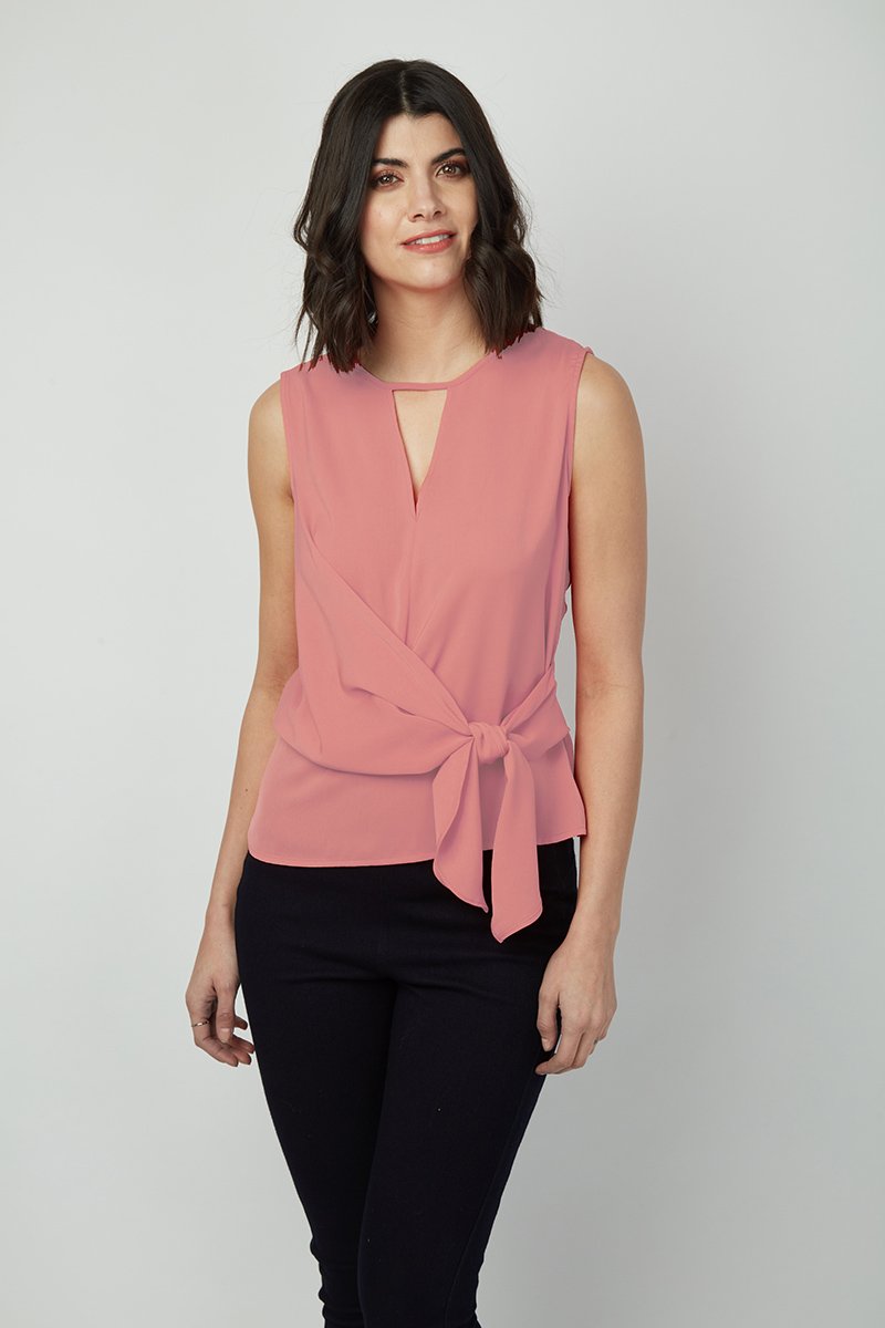 Effortlessly Cute Tie-Detail Freya Top