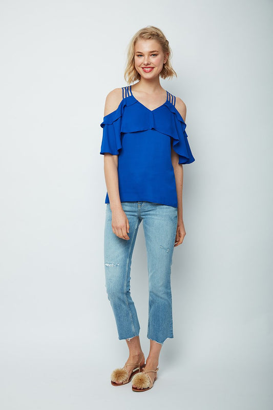 Sweet Intentions Cold Shoulder Kyle Top