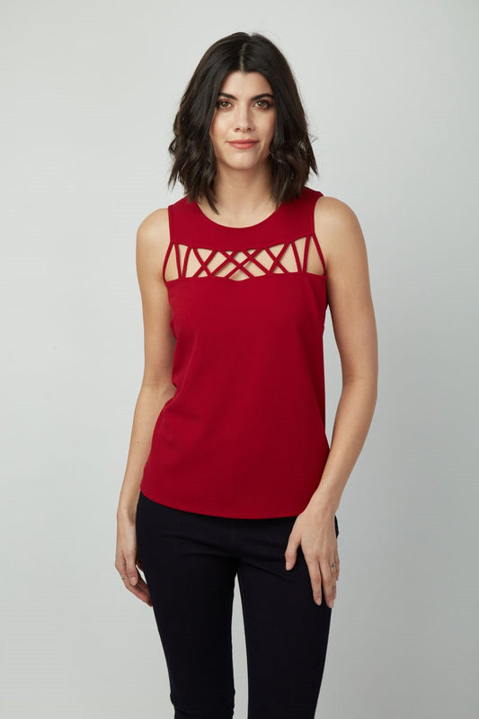 Forever Stylish Crisscross Lattice Peta Top