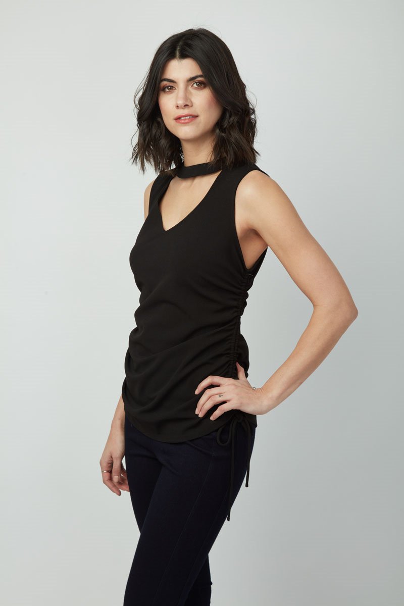 Never Out Of Style Ruched Roxy Top