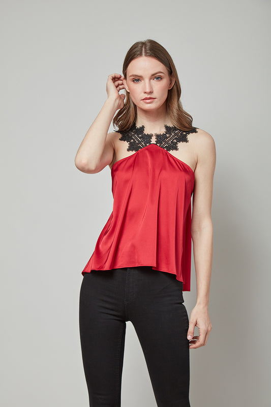 Lady in Red Abba Halterneck Top