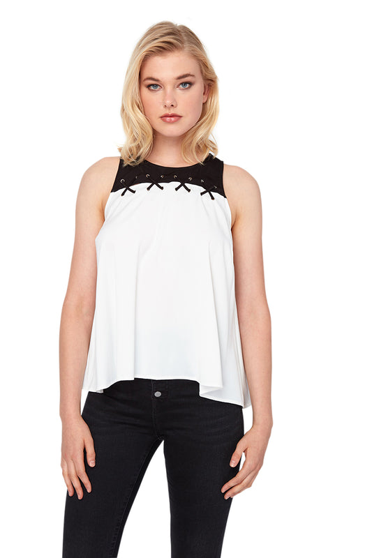 See Ya Cyndal Two-Tone Top