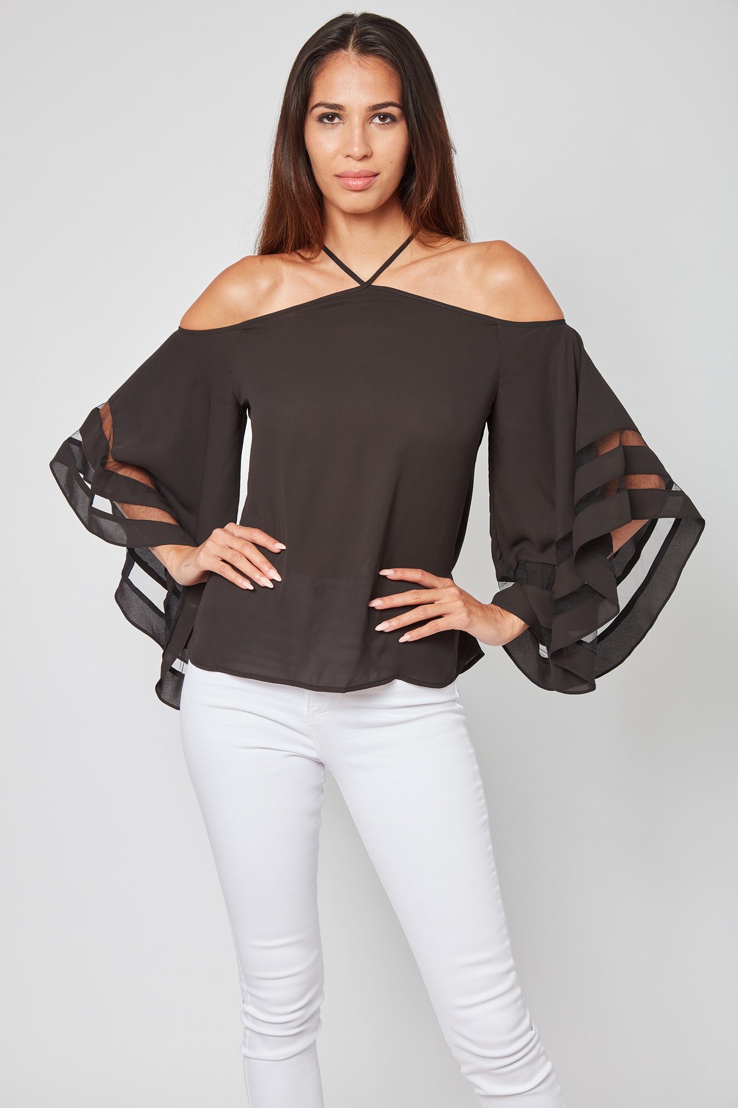 Cute Personality Meredith Halter Blouse