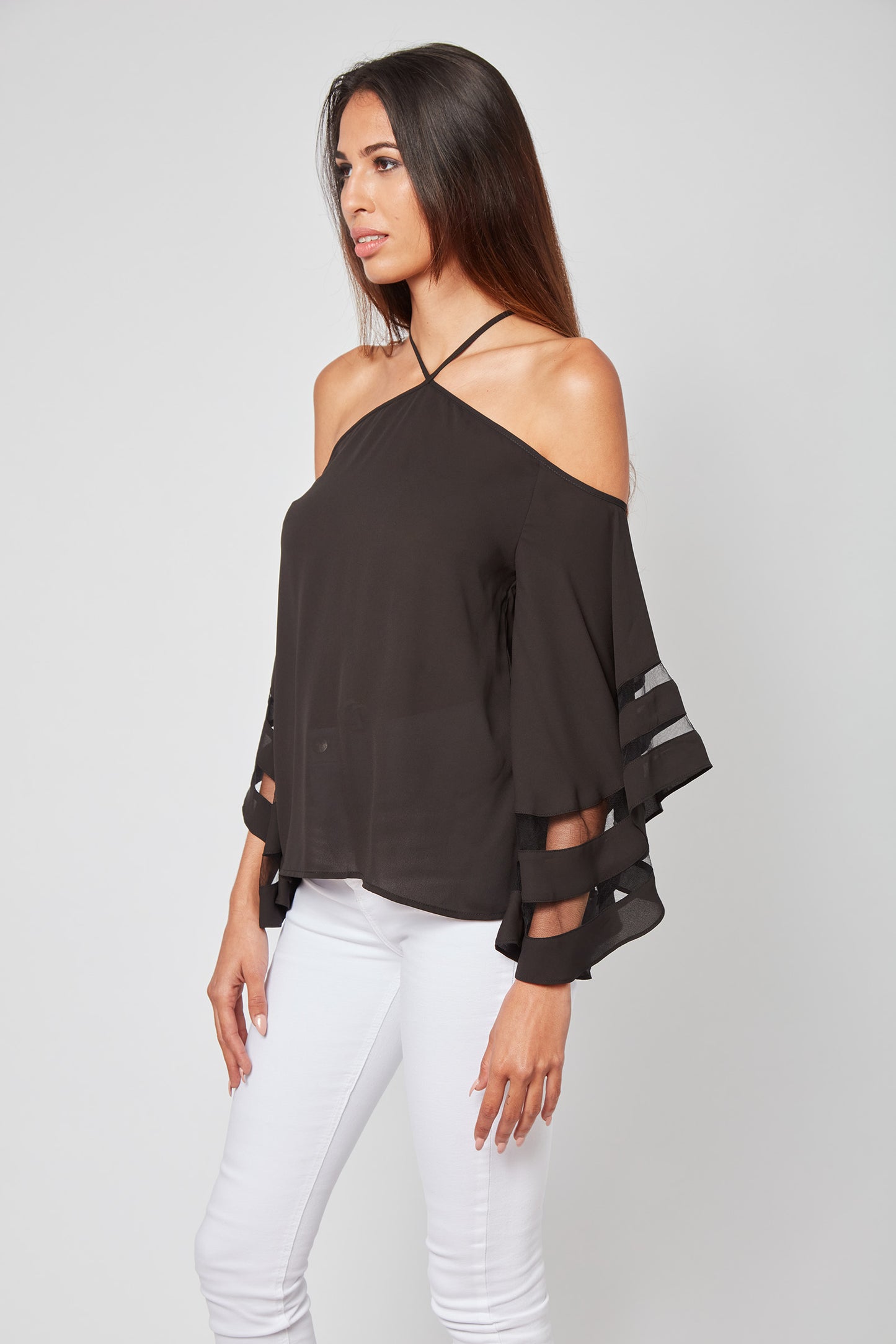 Cute Personality Meredith Halter Blouse