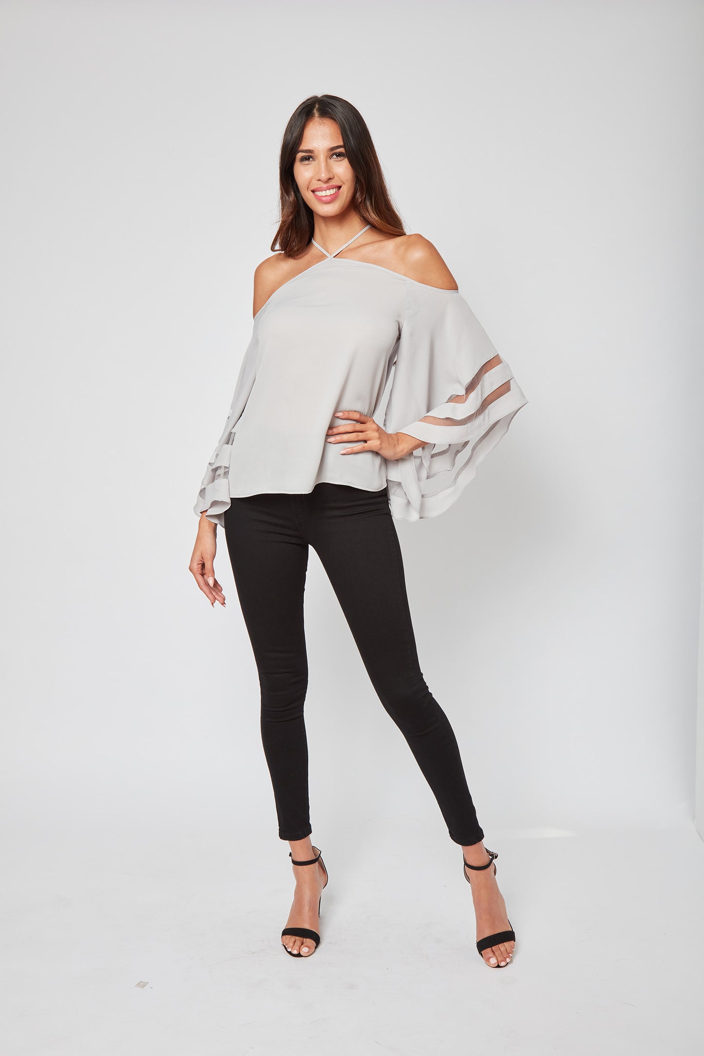 Cute Personality Meredith Halter Blouse