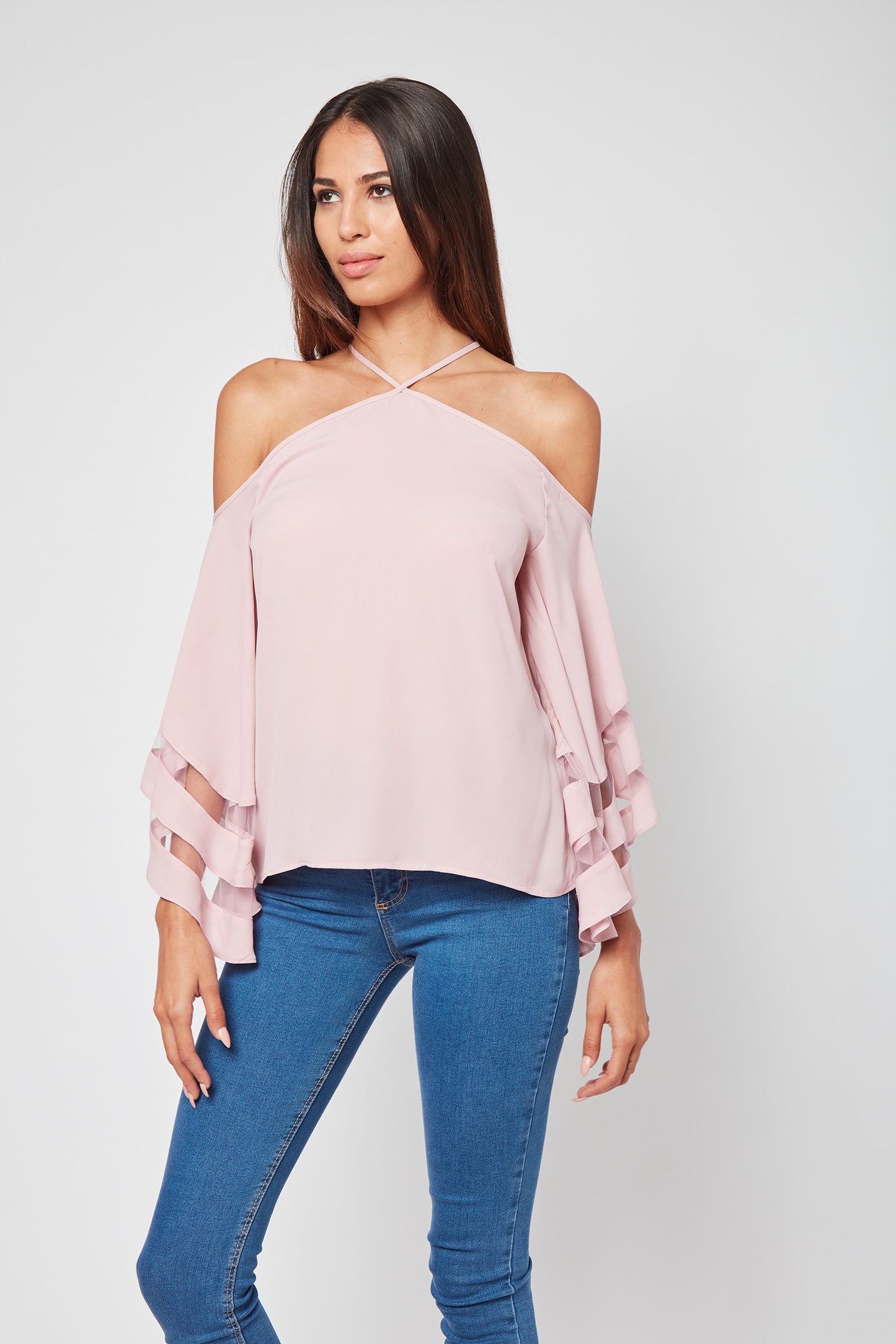 Cute Personality Meredith Halter Blouse