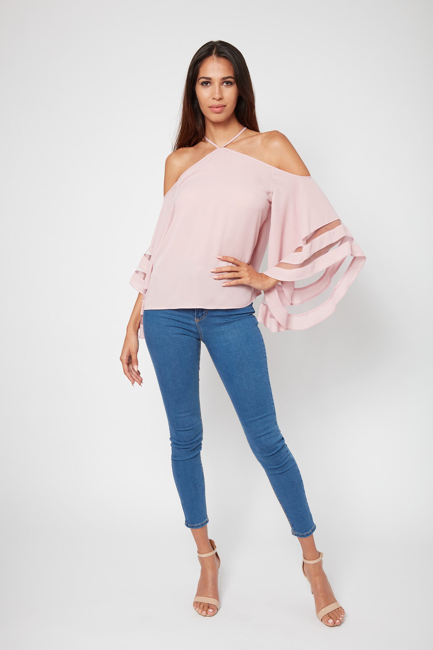 Cute Personality Meredith Halter Blouse