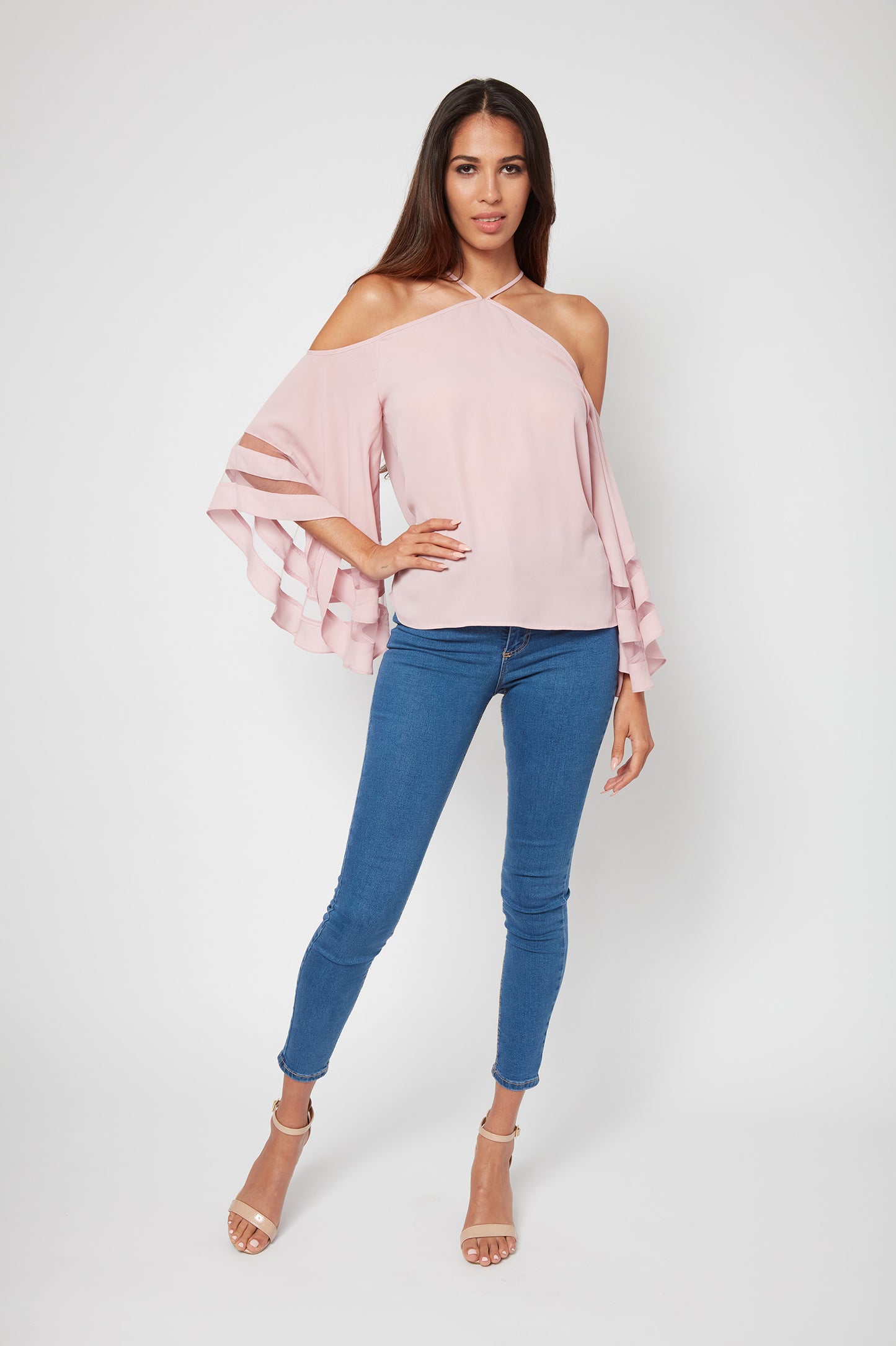 Cute Personality Meredith Halter Blouse