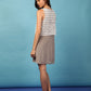Cindy + Johnny Silk Dress w/ White Embroidery