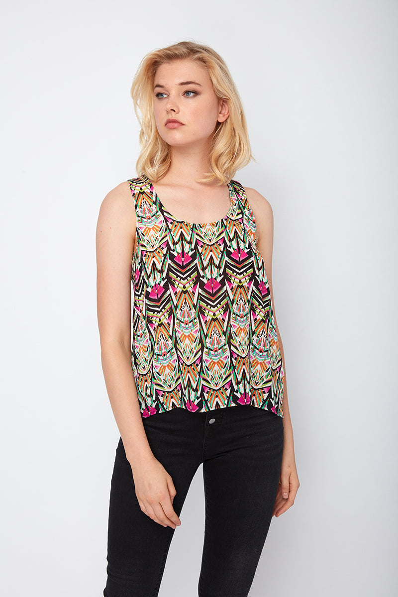 On The Go Callie Silk Tank Top