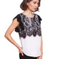 My Spot Makenna Lace Overlay Top