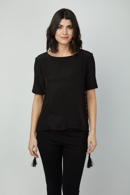 Sweet Girl Short Sleeve Lace-