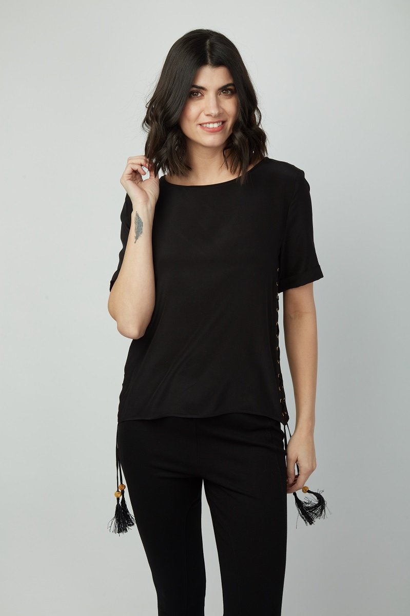 Sweet Girl Short Sleeve Lace-