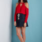 Long Sleeve Cold Shoulder Em Top
