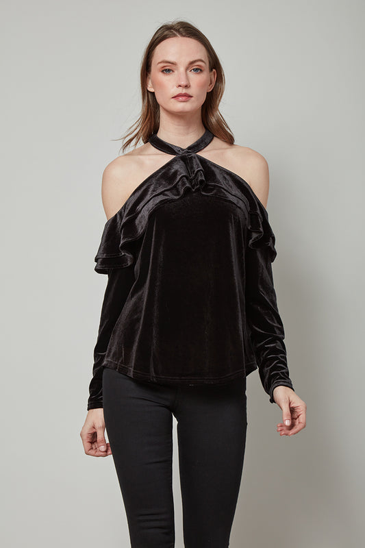 Made It Happen Morgan Velvet Top