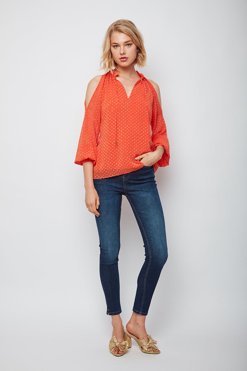 Classy Aura Cold Shoulder Clara Top