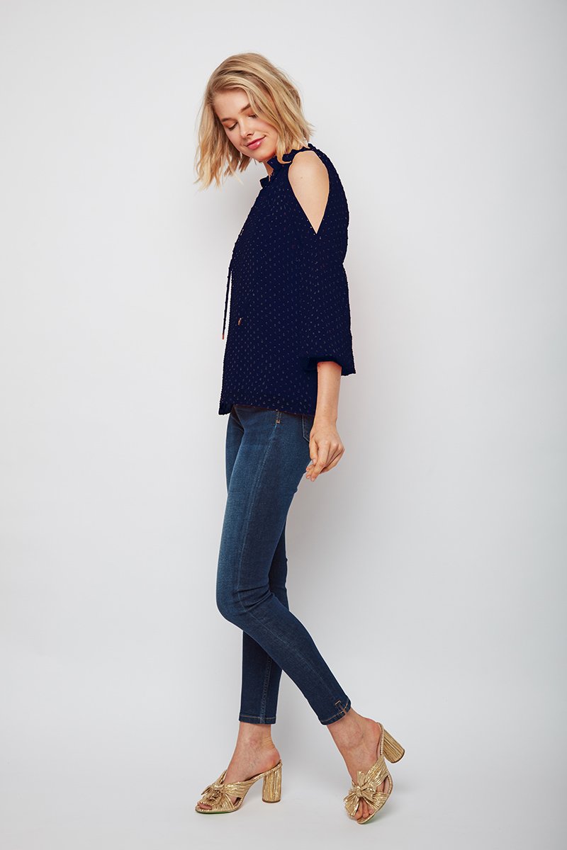 Classy Aura Cold Shoulder Clara Top