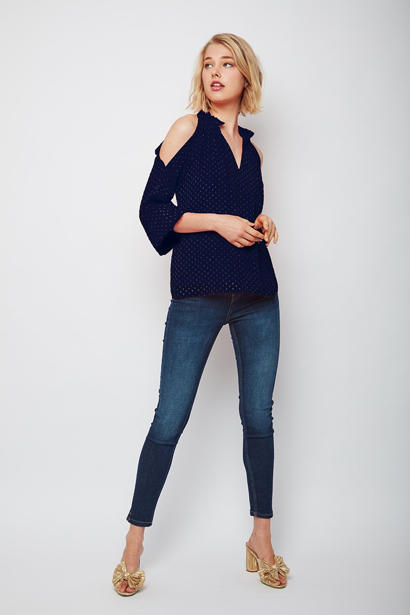 Classy Aura Cold Shoulder Clara Top