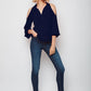 Classy Aura Cold Shoulder Clara Top
