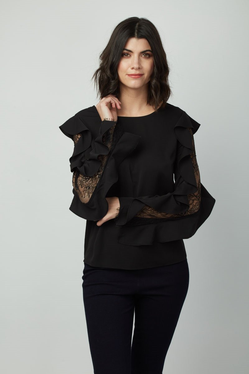 Simply Timeless Ruffle Dali Top